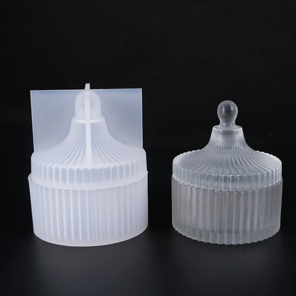 

Silicone Jewelry Storage Box Mold Circular Striped Eco-Friendly Heat Resistant Soft Reusable Mold Easy Cleaning For Diy Epoxy