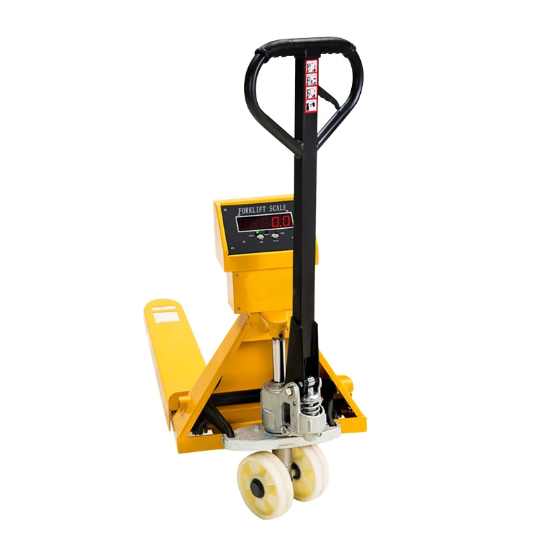 2.5 Ton Hand Operated Transport Pallet Jack with Scale and Printer PU Wheels for Professional Industrial Warehouse Logistics