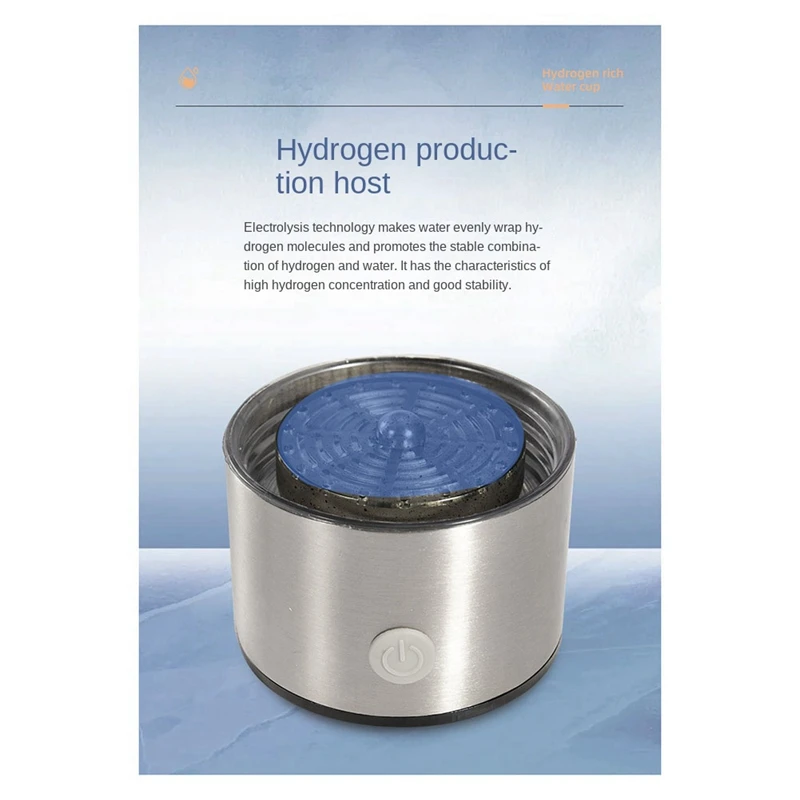 Hydrogen Water Generator Alkaline Maker USB Rechargeable Water Ionizer Bottle Super Antioxidant ORP Hydrogen-Rich Water Cup