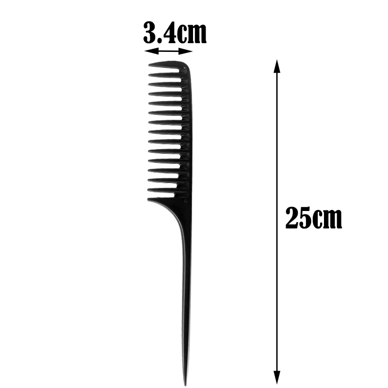 Hairdressing Comb Hair Dyeing Comb Tip Tail Wide Tooth Detangling Hair Brush Hair Coloring Barber Combs Salon Styling Tools