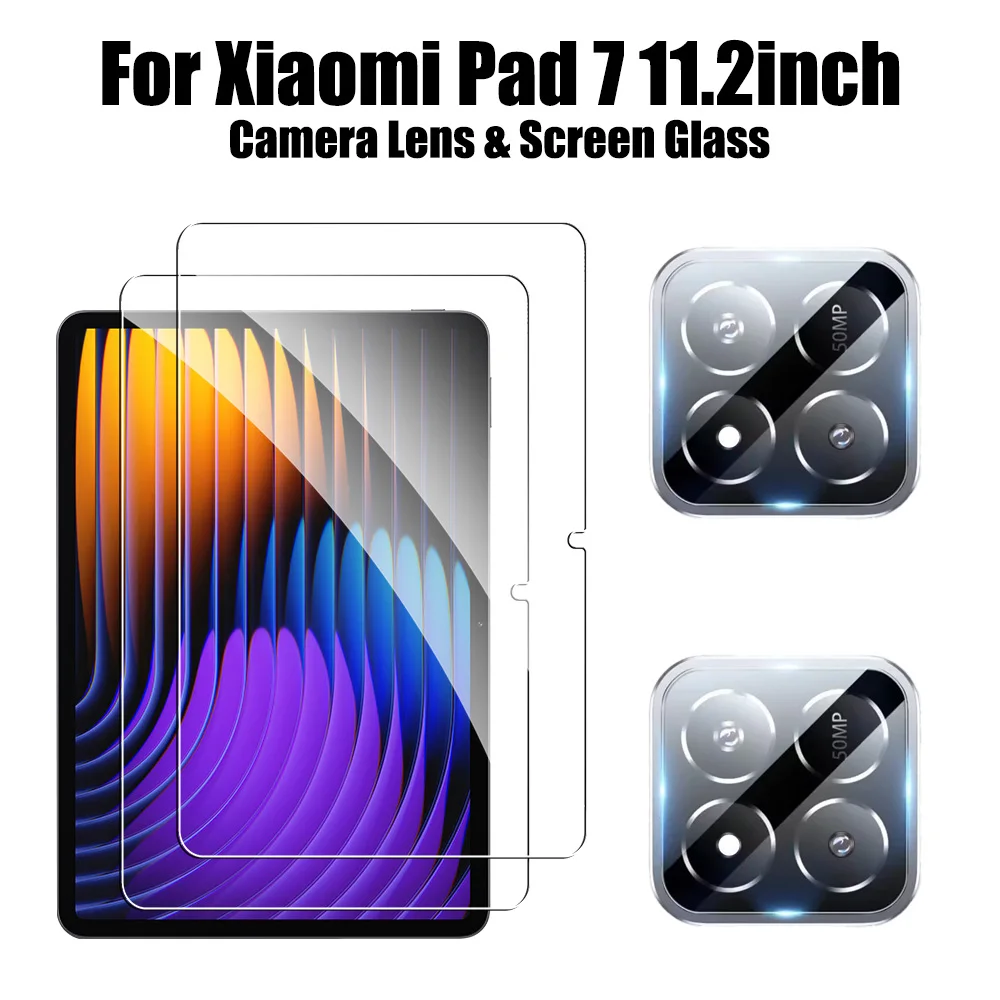 2 Stuks Voor Xiaomi Pad 7 Pro 11.2 6 6S Pro 12.4 Screen Protector Gehard Glas Voor Mi Pad 7 Pro 6 6S Beschermende Film Accessoires