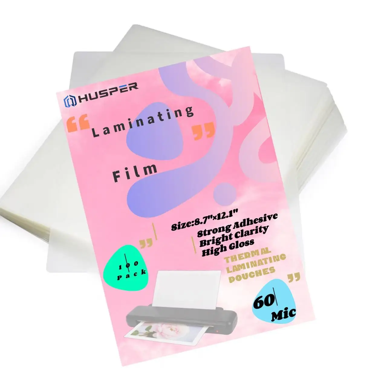 

100 шт. пакеты для горячего ламинирования, 60-микрофонные пластиковые бумажные листы для ламинирования, школьные принадлежности, бумажные листы для ламинирования 8,7 x 12,1 дюйма