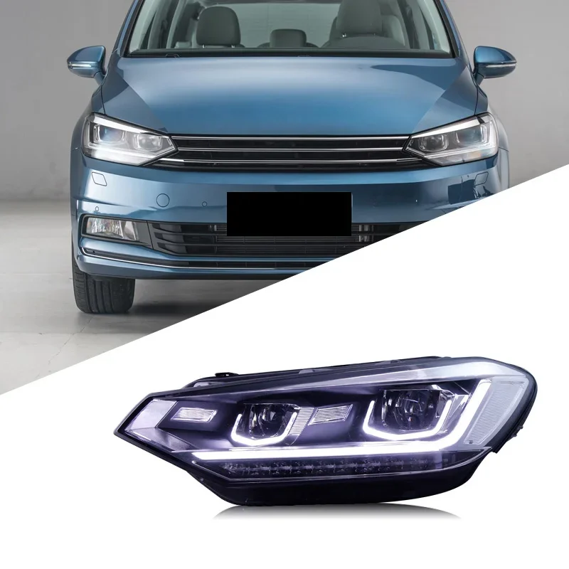 

Car LED Headlight Light Assemblies For VW Touran L 2016-2019 Auto Fog DRL Brake Turn Signal Lamp Plug and Play