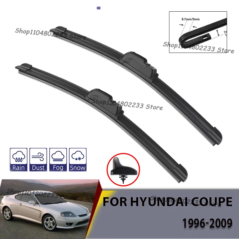 

Car Wiper Blades For Hyundai Coupe 1996-2009 Windshield Windscreen Front Window Blades 21"+18" Car Accessories