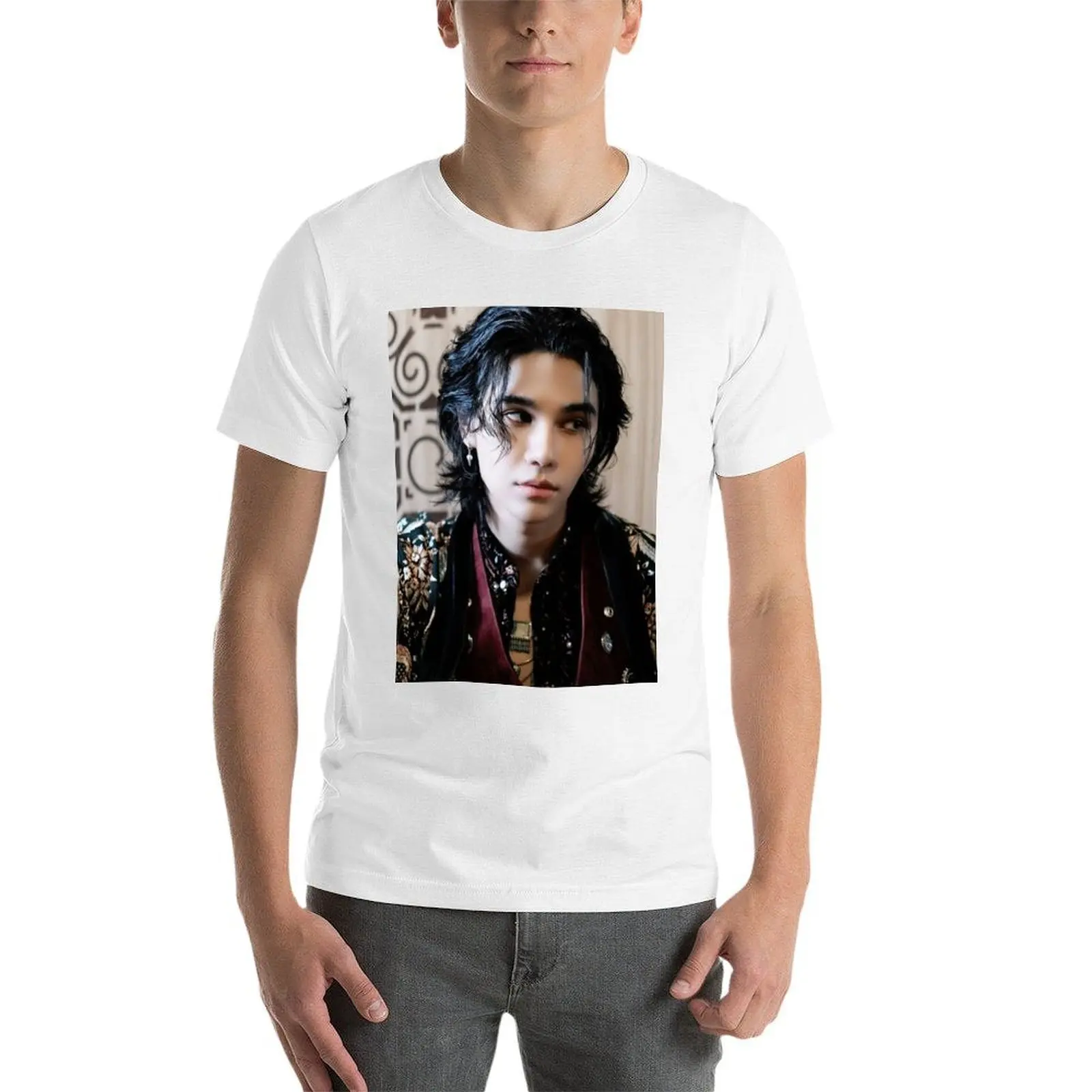 Wuju bakery Sexy Black And White Jeff Satur Saturdayss favourite boy BL SERIES star actor thai asian cutie pie T-Shirt - view 3