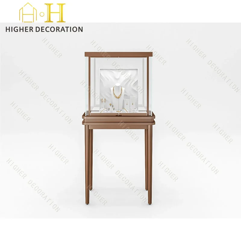 

custom.Hot Sale High-end Museum Exhibition Display Cabinet Display Furniture Light-accented Glass Display Showcase Artifact