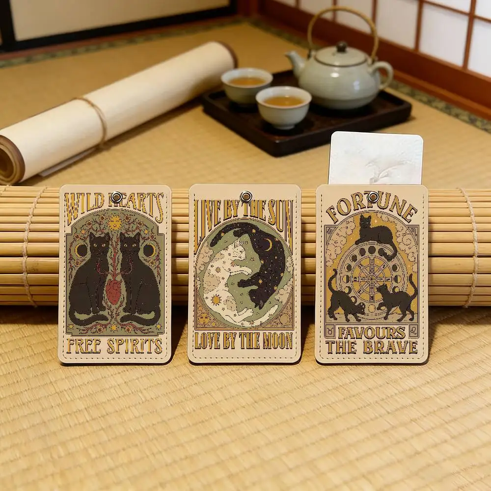 

Защитный чехол для карт Witch Fortune Sun Moon, для банковских, проездных, кредитных и ID-карт