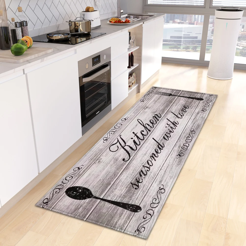 Modern Kitchen Rug Entrance Doormat Home Hallway Bedroom Non-Slip Foot Mat Living Room Floor House Bathroom Balcony Decor Carpet