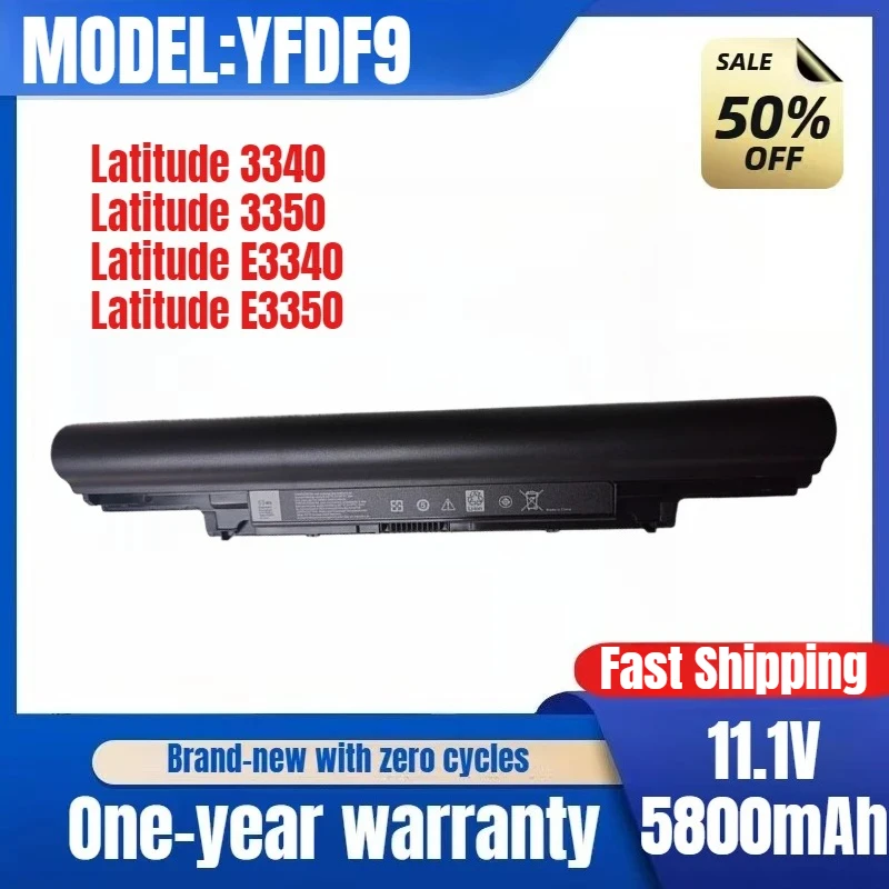 

For Dell Latitude E3340 E3350 YFDF9 V131-2nd Generation JR6XC Laptop Battery Replacement Battery Original