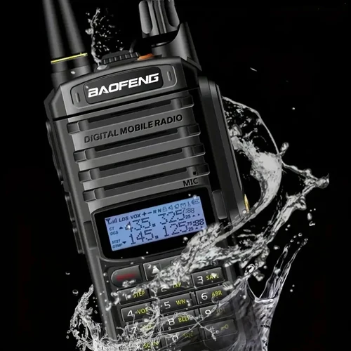 UV-9R 트라이 밴드 136/174/520MHz IP67 방수 워키토키, 2800mAh 배터리가 장착된 장거리 양방향 라디오, 실외 및 실외에 이상적 