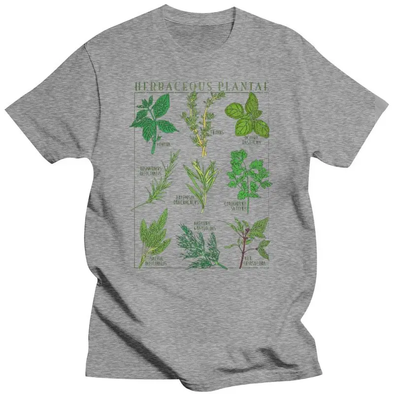 2022  New Fashion Brand Clothing Herbs T-Shirt Botanical Garden Plant Print Art Botany Bloom Fruit Flower Grow T Shirt