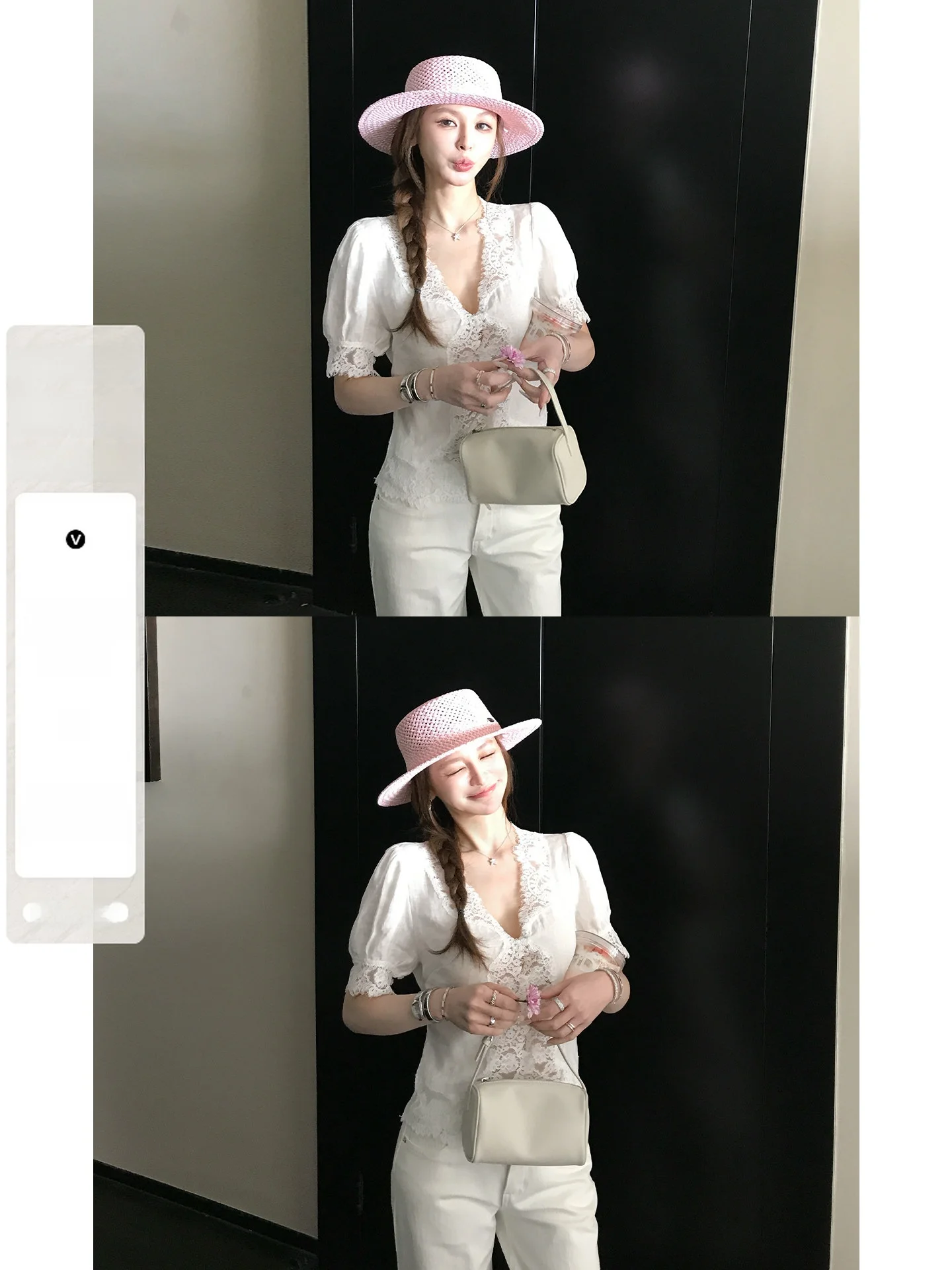 

Skk Store Aura Elf Heavyweight Lightweight 100 Linen 125G Water Soluble Lace Cool Sensation Patchwork Shirt Vintage Style Loo...