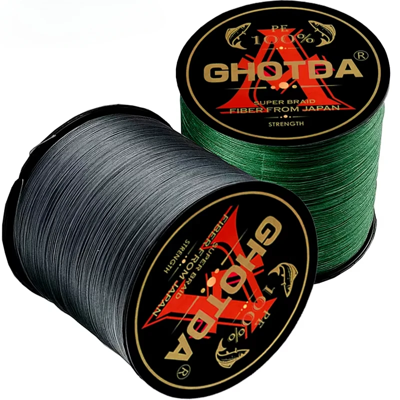 Long Casting PE Braided Fishing Line 300/500m X12 Strands Super Smooth Multifilament Weaves Leader Wire Diameter 0.16mm-0.55mm