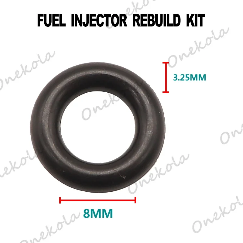 500pieces Fuel injector lower orings rubber seal 14.5*3.25*8mm for BMW Audi Nissan Siemens injector 1439800 1427240