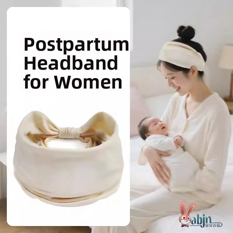 

Послеродовая шапка-повязка для защиты головы и лба от ветра, теплая, осенне-зимняя, комплект для беременных