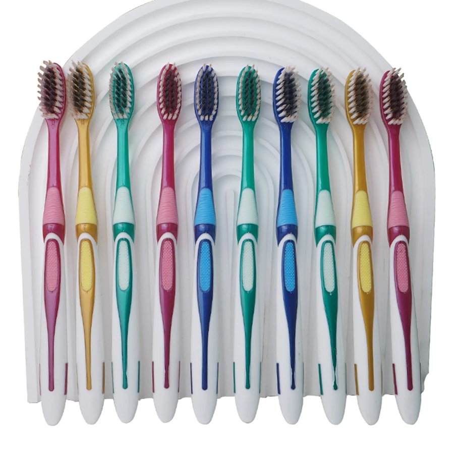 6/10pcs manual soft bristled toothbrush for deep oral cleaning, affordable for adults and families (color randomly shipped)