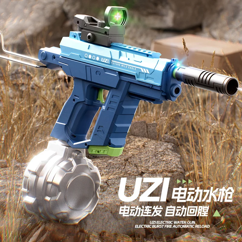 

New Electric Water Gun High Pressure Long Range Shoot Automatic Water Absorption M416 Electric Water Gun Children Toy Gift