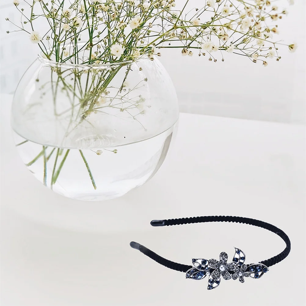 

Повязка на голову со стразами, металлическая повязка для волос с цветочным дизайном, шикарные свадебные аксессуары для волос для женщин, стильные, удобные, модные