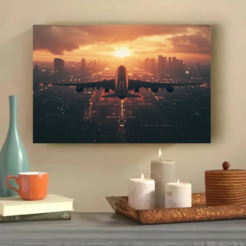 quebra-cabeca-de-500-1000-1200-2000-pecas-um-aviao-a-descolar-ao-por-do-sol-brinquedo-criativo-para-alivio-do-estresse-decoracao-moderna-para-parede-de-casa