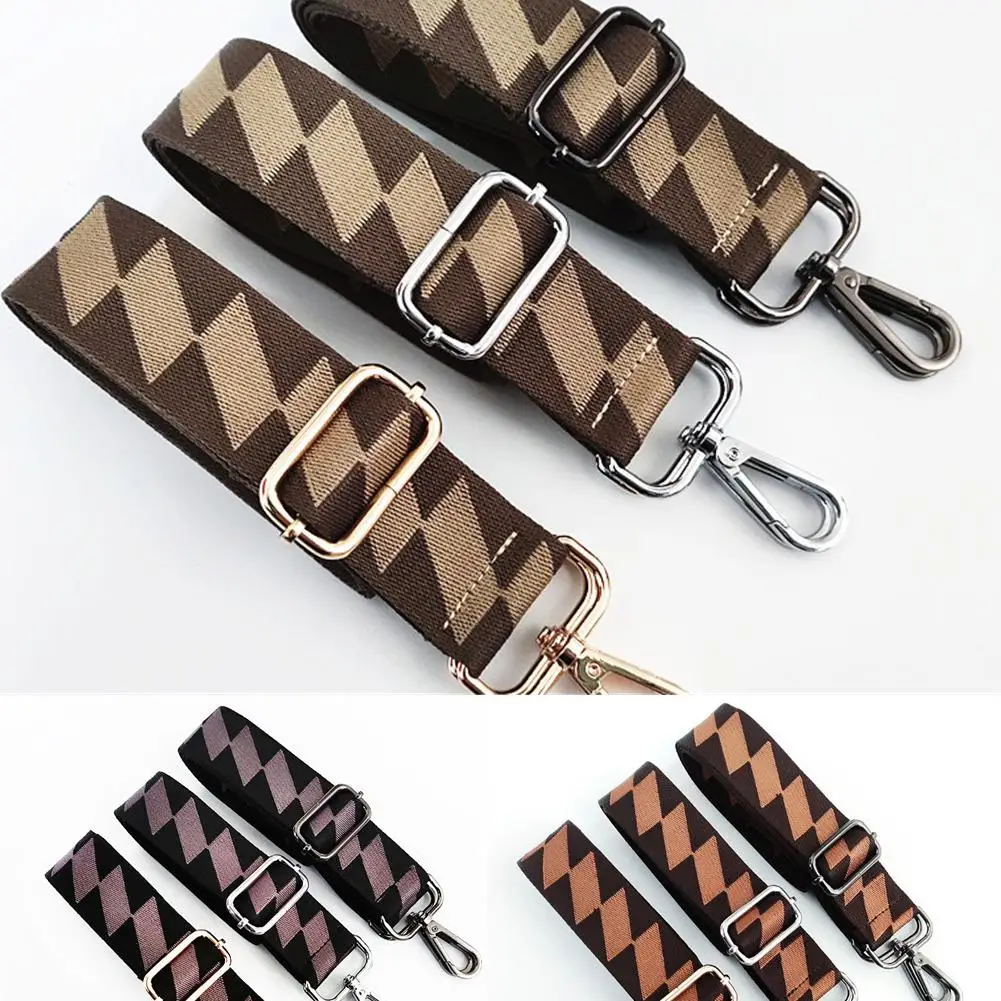 

1 шт., аксессуары для сумок, регулируемый сменный хлопковый цветной ремень для сумки, ремень для сумки, ремень для сумки