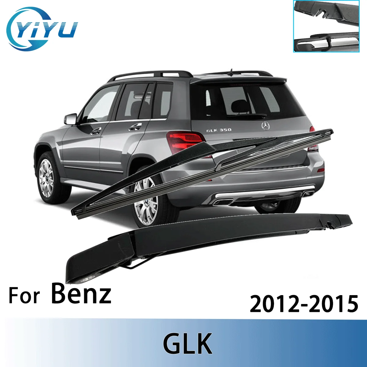 

1/2 шт., комплект рычагов стеклоочистителя заднего стекла для Benz GLK 2012-2015, щетки стеклоочистителей лобового стекла