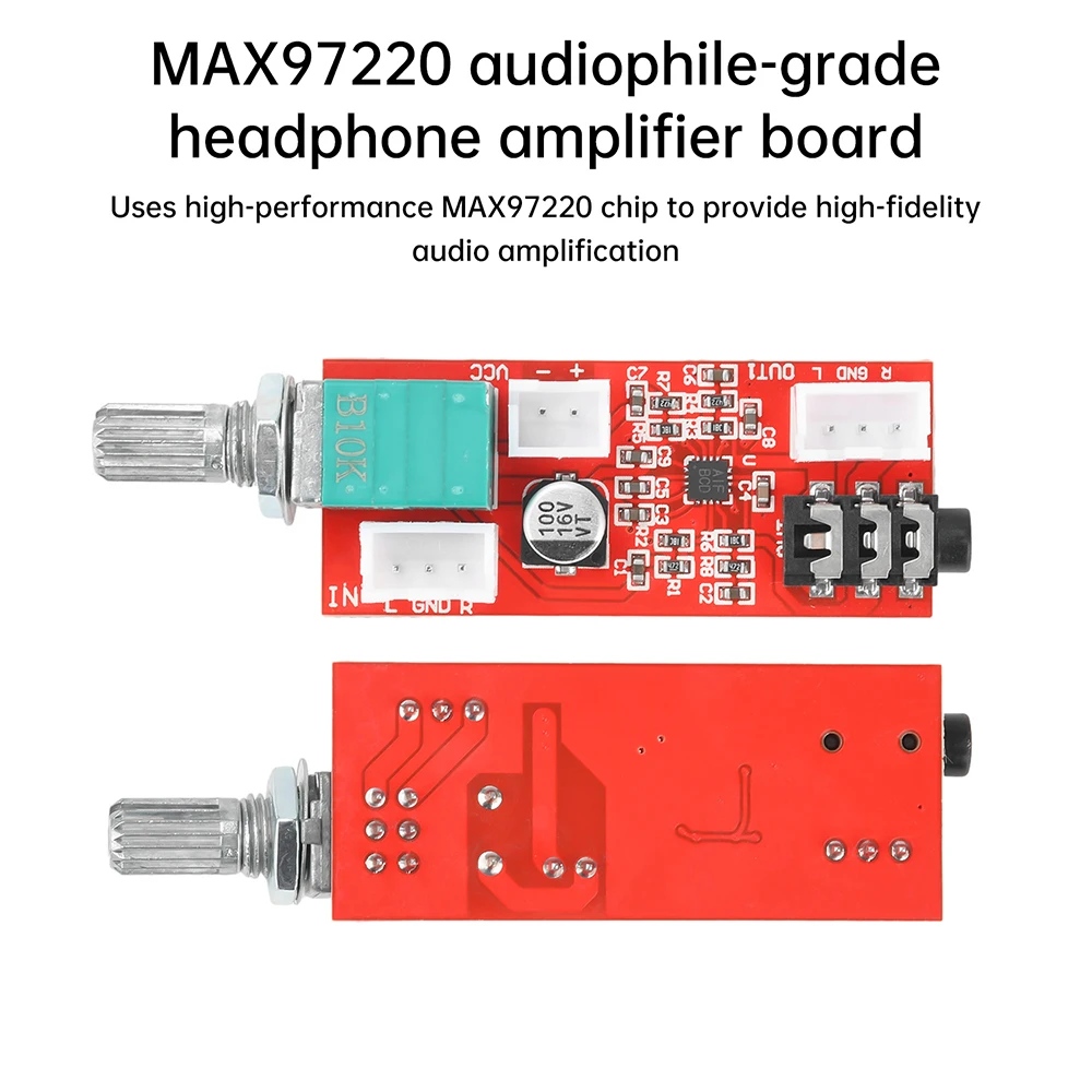 Papan amplifier headphone audiophile MAX97220 dapat digunakan sebagai preamplifier amplifier dengan kontrol volume