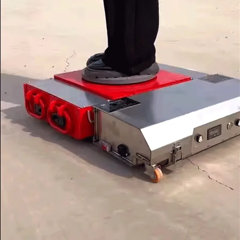 Industrial Electric Tank Transporter 20T Remote Control Heavy Duty Cargo Mover Trolley Omni Wheels for Warehouse Use