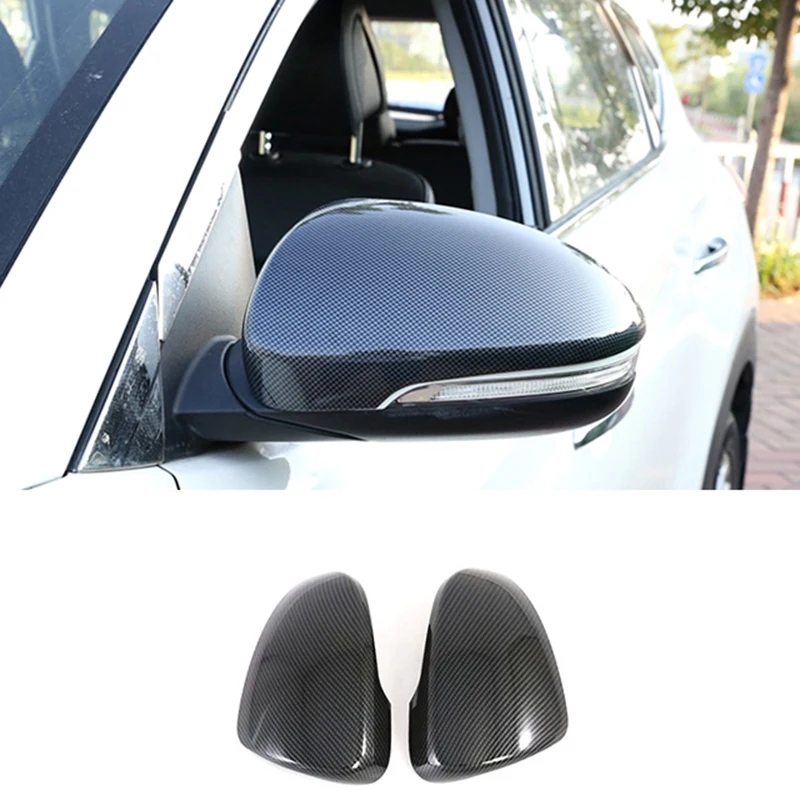 

1 Pair Carbon Fiber Car Review Mirror Cover Cap Accessories for Hyundai Tucson 2015-2020