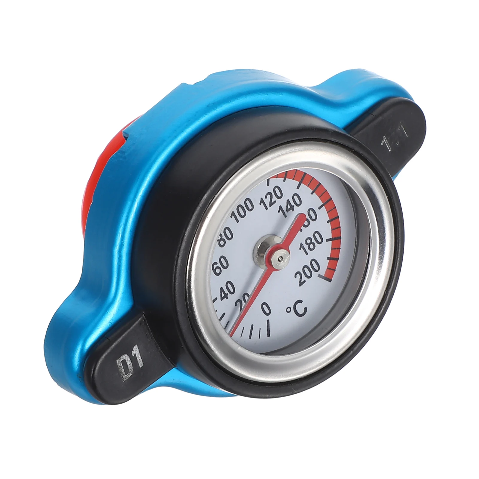 

Car Water Tank Cover with Water Temperature Gauge Thermometer Radiator 1.1 Bar Large Dial Clear Easy Read Radiator Tank Cover