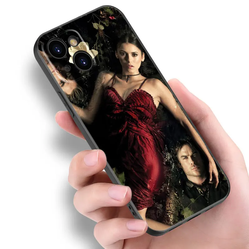 The Vampire Diaries Phone Case For Apple iPhone 12 13 Mini 11 14 Pro XS Max 6S 6 7 8 Plus 5S X XR SE 2020 2022 Soft Black Cover