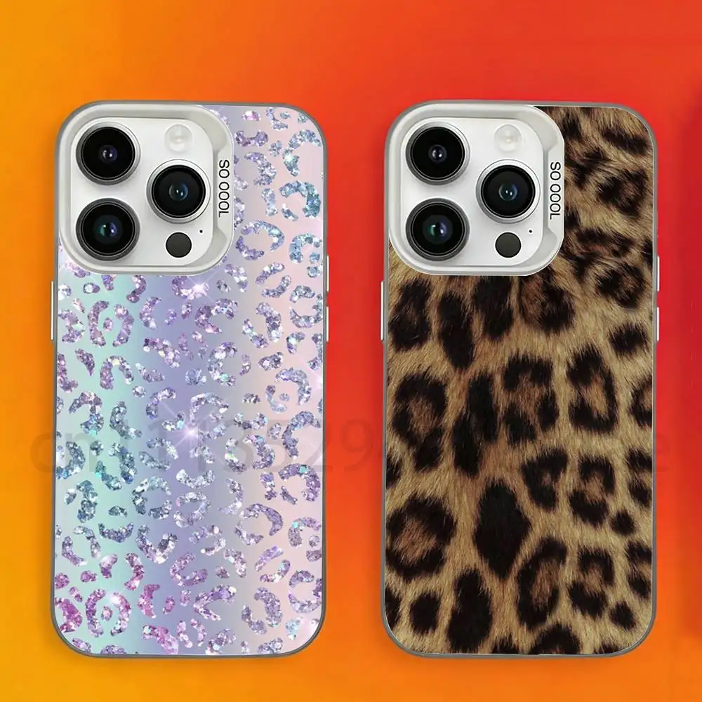 

Fashion Leopard Print Phone Case For iPhone 17,16,15,14,13,12,11,Pro,Max,Plus,Mini Candy Matte Shockproof Cover