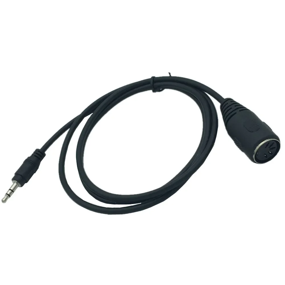 90 Degree Right 5 Pin Din MIDI Plug 3.5mm Connection Female To Male Stereo Jack Audio Extension Cable 150cm 1.5m High Quality