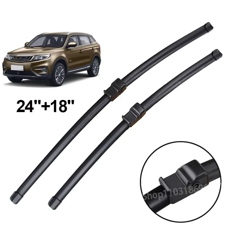 

Wiper LHD Front Wiper Blades For Geely Atlas NL-3 2016 - 2023 Windshield Windscreen Clean Window Rain Brushes 24"+18"