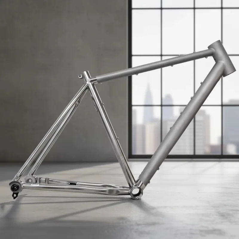 

650B 27.5 Inch Titanium Bike Frame Mirror Polished Finish With UDH Dropout For Mountain Biking MTB Cross Country Cycling