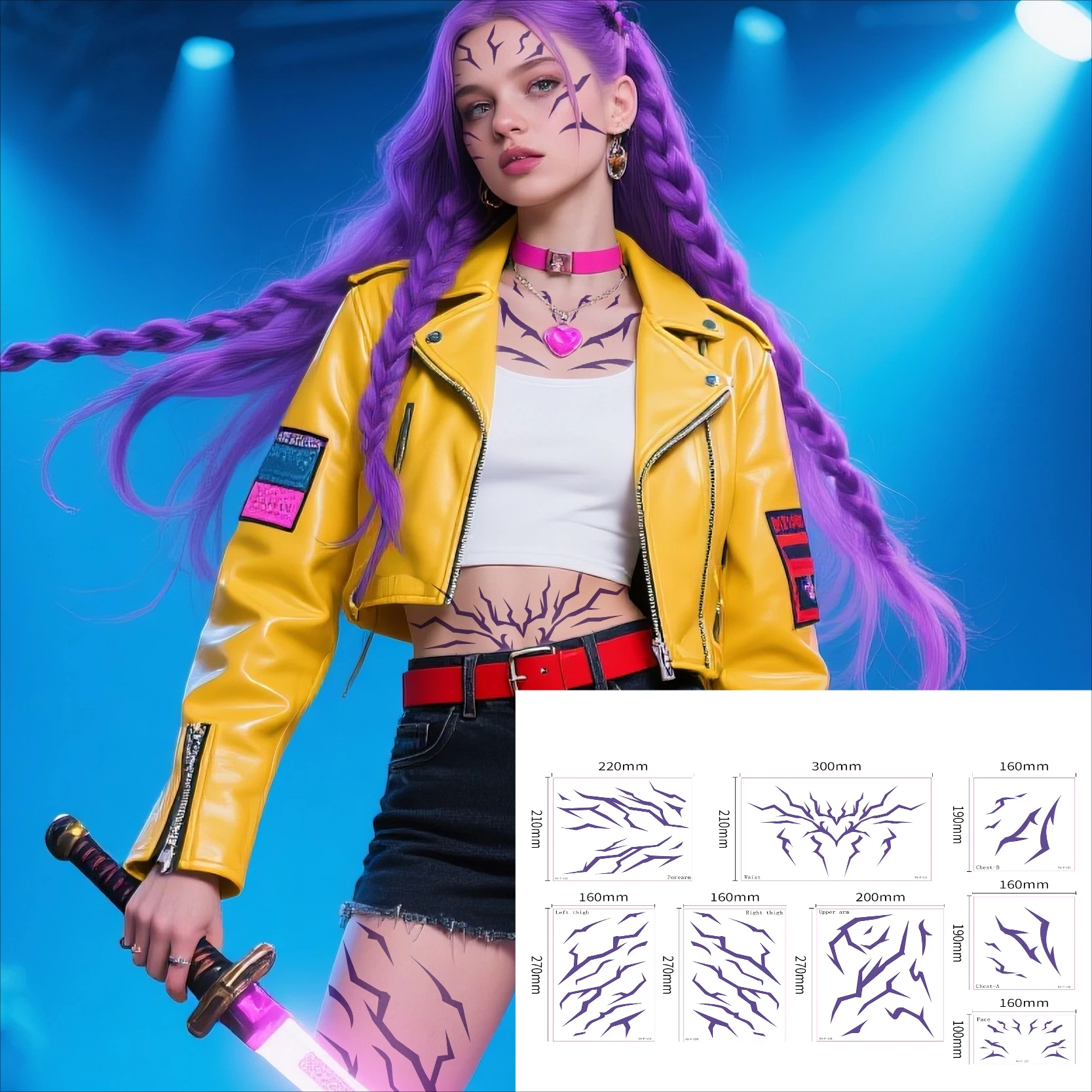 

Идея подарка на день рождения KPop — набор временных татуировок «Охотники на демонов». Руми и Юни