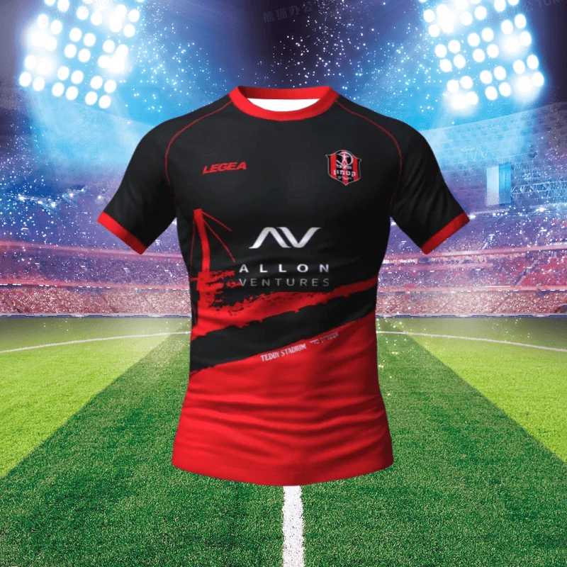 

Classic New Men's Quick-Drying T-Shirt Jersey Hapoel Jerusalem Home Kit Comfortable Casual Sports Breathable Short Sleeves Moto