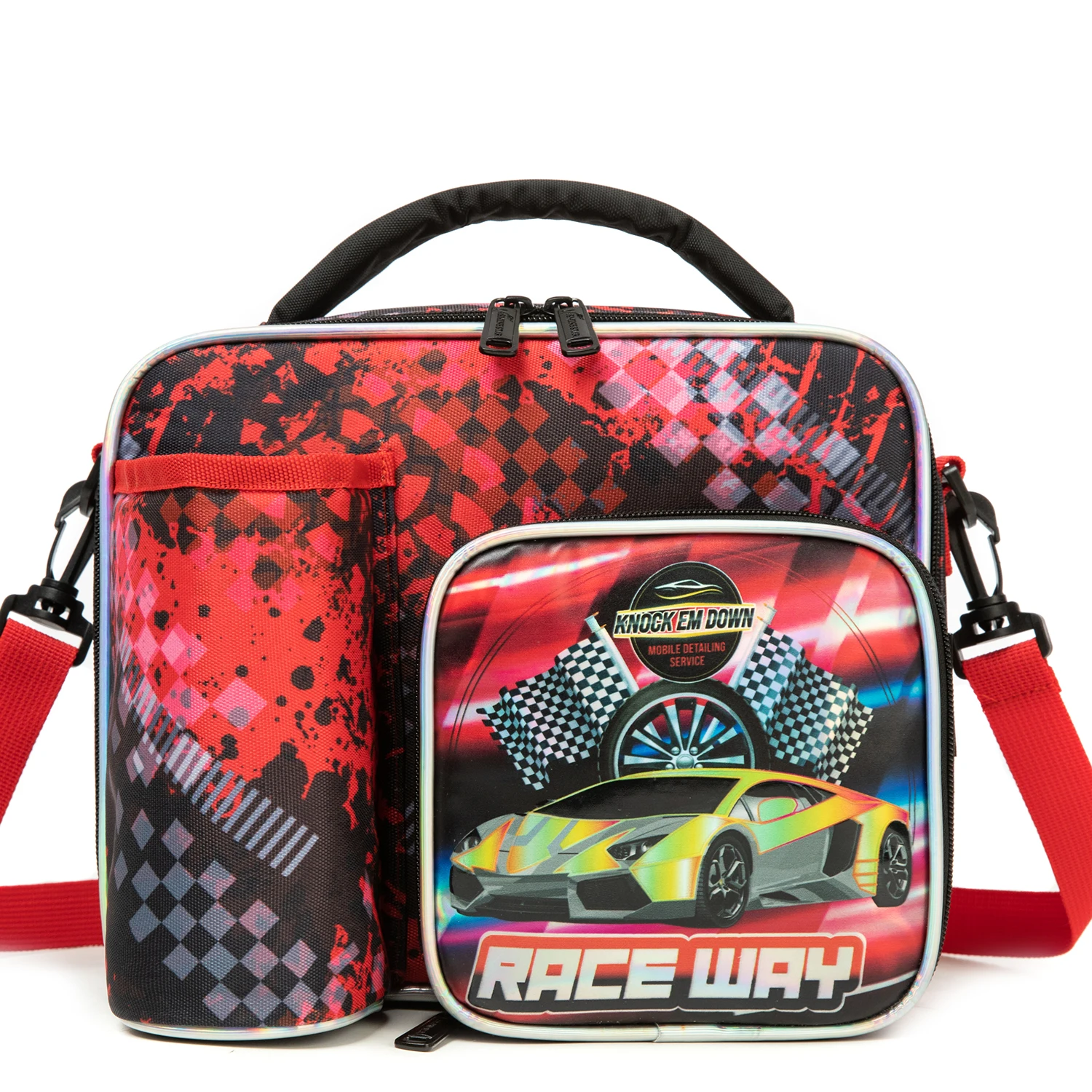 Boys Large Capacity Crossbody Bag with Multi Zipper Pockets for Picnic & Daily Use