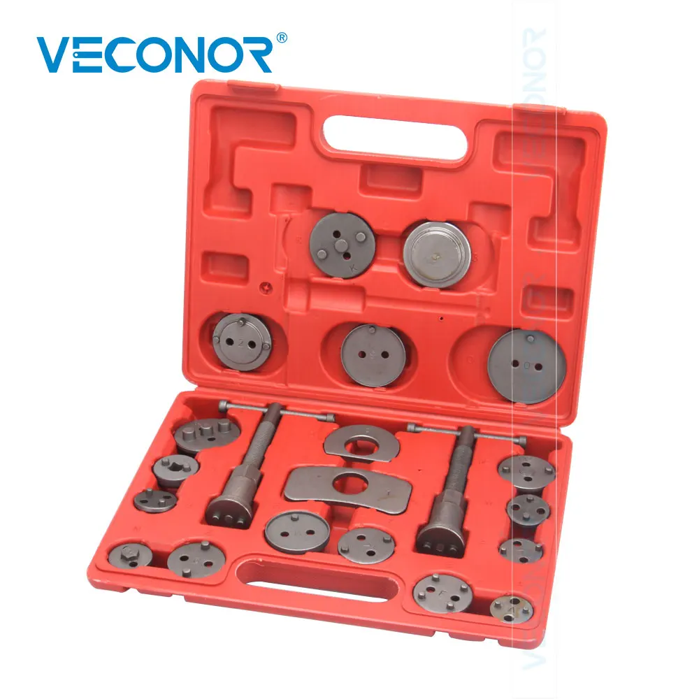 21pcs Brake Caliper Piston Rewind Wind Back Tools Kit Disc Brake Caliper Pump Regulator Car Repair Tool Set for VW Audi Ford BMW