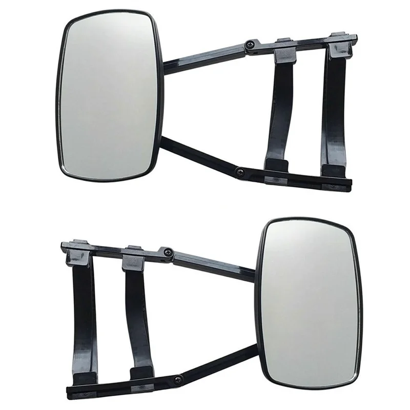 

Universal Clip-on Towing Mirrors Extended Mirrors for Towing 360° Rotation Adjustable Towing Mirror, Black