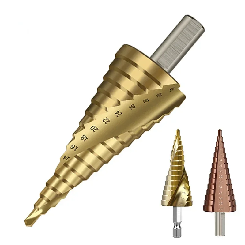 

Step Drill Bit Sharpener For Metal Drills Bits Stage Multifunction Wood Set Woodworking Tools Of Stepped Drill Bit Conical Steps