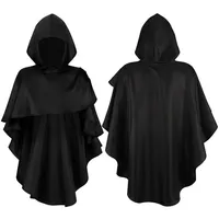 2025 New Viking Warrior Hoode Cape Medieval Death Cloak Halloween Priest Monk Cloak Anime Character Performance Costume
