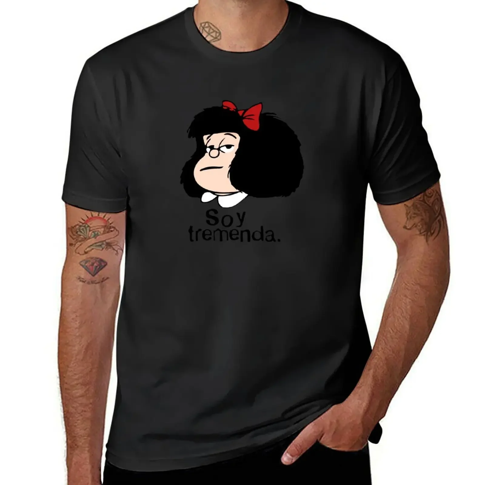 MAFALDA AM TREMENDA QUINO COMIC ARGENTINO T-Shirt boys whites sports fans customizeds vintage t shirts mens t shirts pack