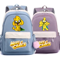 Mochilas de Anime Mikecrack para la escuela, niños y niñas, gran capacidad, moda para estudiantes, mochila Compadretes, mochila escolar de dibujos animados para niños