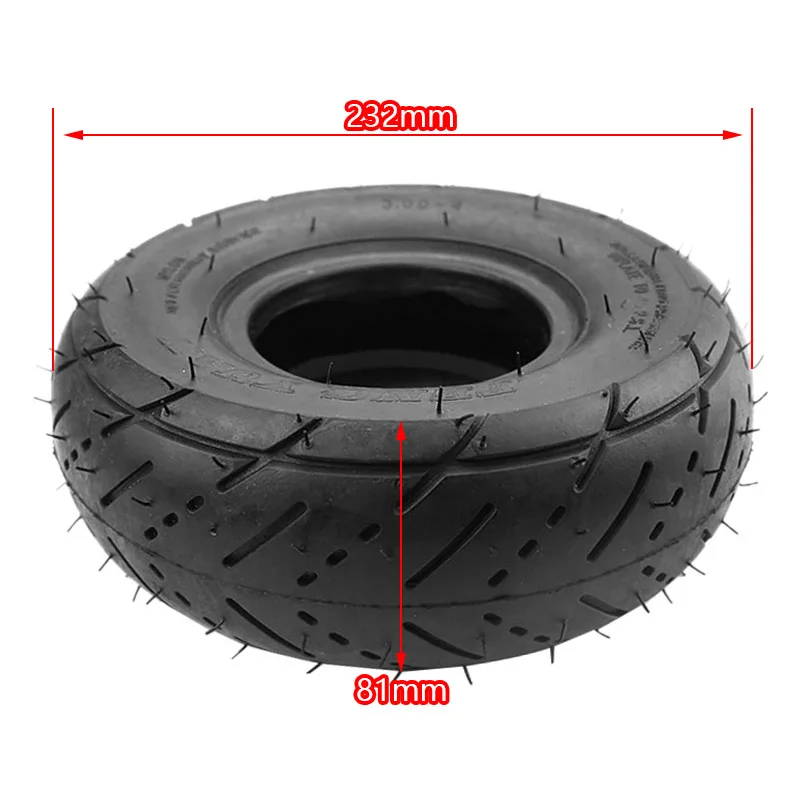 Roller-Reifenschlauch 3.00-4 Reifenräder passend für Mini 2-Takt-Quad-ATV-Motorradteile (10''x3'', 260x85) für Razor Pocket E300 E325