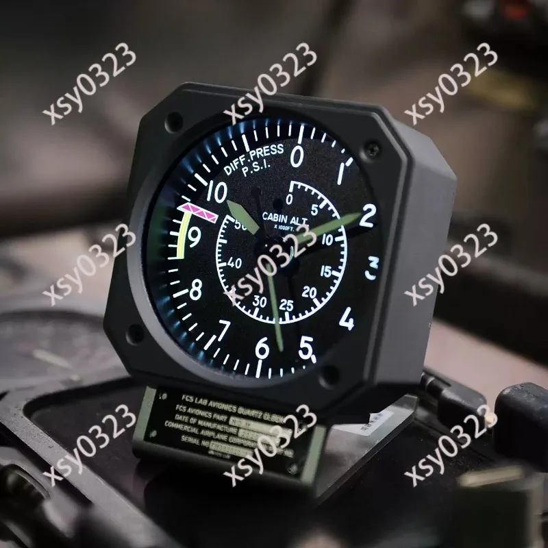 Boeing Metal Aviation Style Desk Clock Flight Instrument Simulation Design for Home Decor