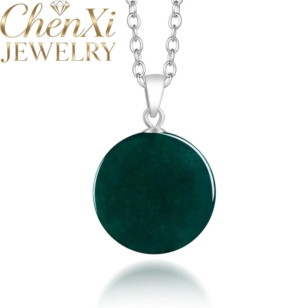 

Натуральный темно-синий нефритовый кулон-подвеска с водно-зеленым оттенком, маленький круглый, роскошное качество, изысканные модные украшения, элегантные шармы