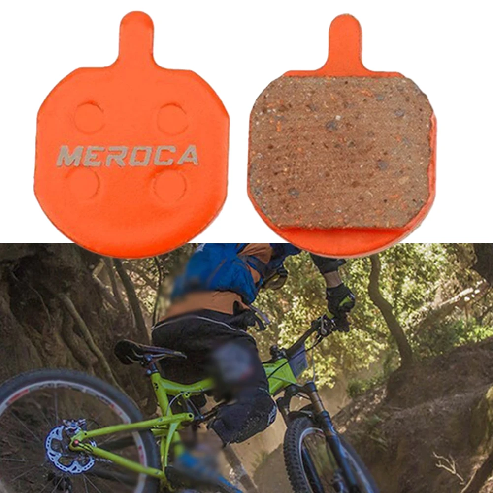 

Bicycle Components Brake Pad Easy To Install Orange Excellent Heat Dissipation For Downhill Riding Metal+resin