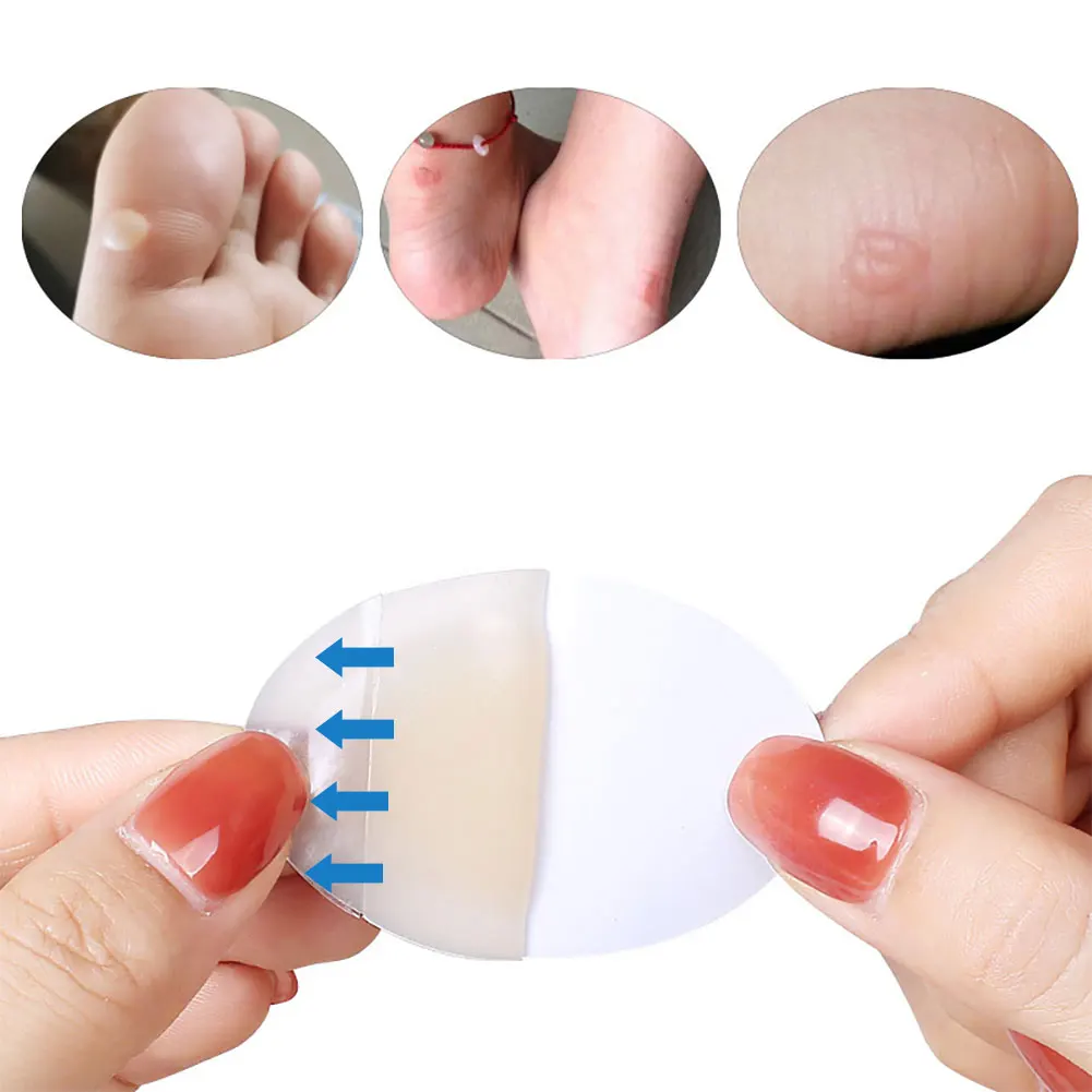 10/20PCS Gel Shoes Stickers Soft Hydrocolloid Pads Relief Pain Blisters Bunions Corns Calluses Friction Pressure Spots Heel Pain