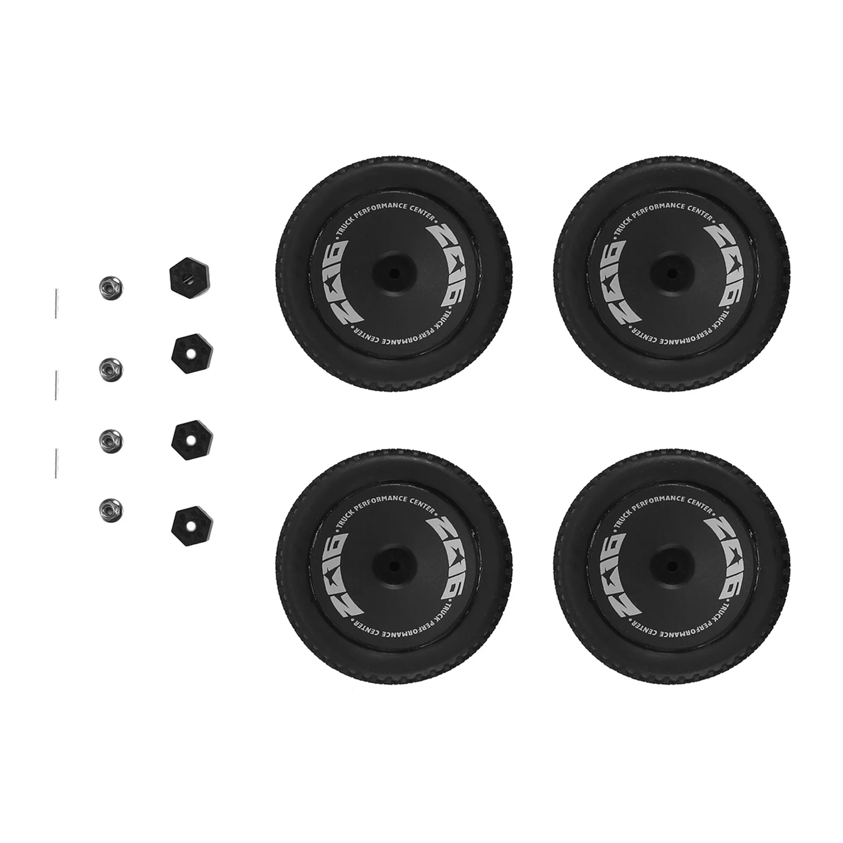 8 piezas de neumático de rueda de goma con tuerca hexagonal para Wltoys 144001 144010 124016 124017 124018 124019 piezas de actualización de coche RC, 1