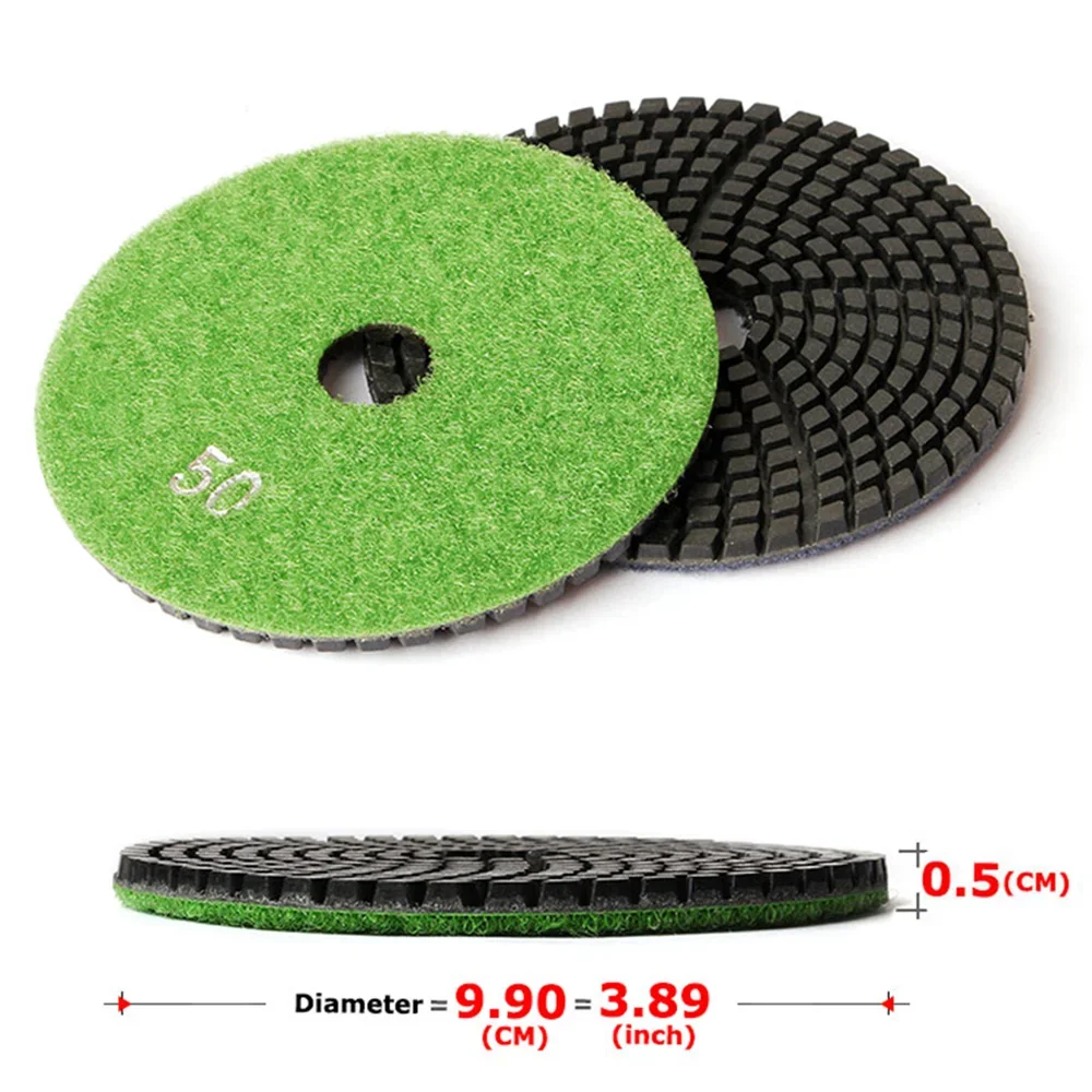 SUBRILLI 4inch Diamond Polishing Pad For Granite Marble Concrete 100mm Grinding Discs Abrasive Tool 1piece